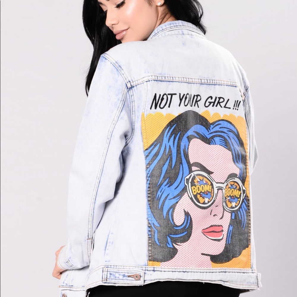Oversized denim jacket